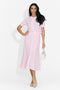 Tailleur da donna Denilia Bogas con gonna rosa
