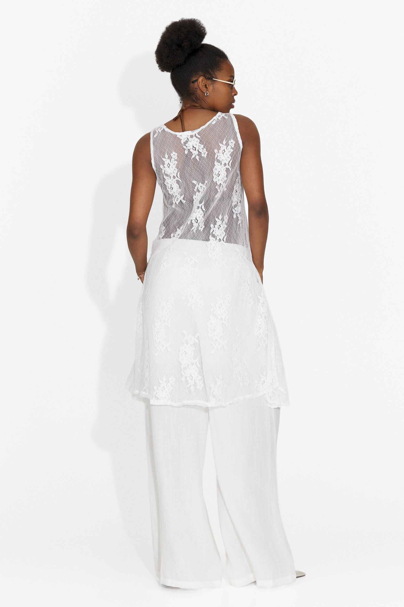 Set da Donna Gladiola Bogas con Pantaloni Bianchi
