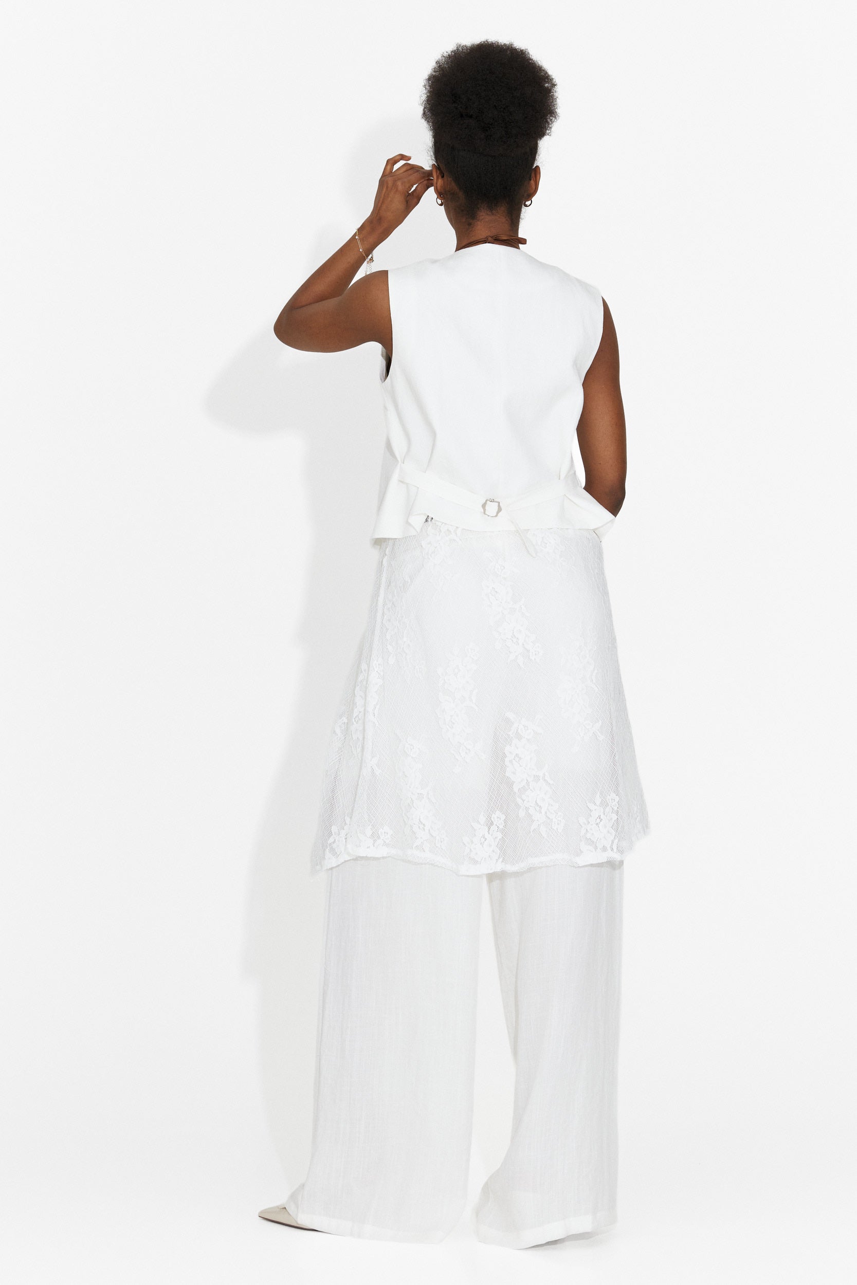 Set da Donna Gladiola Bogas con Pantaloni Bianchi
