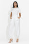 Tailleur da Donna di Leah Bogas con Pantaloni Bianchi
