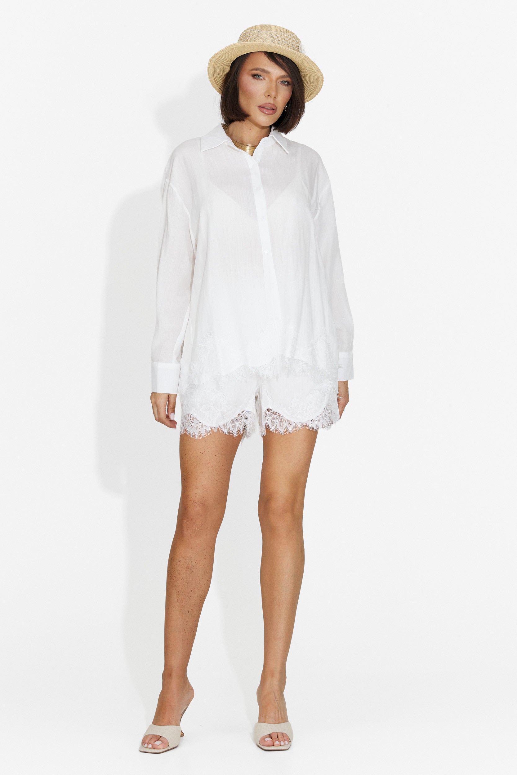 Tuta da Donna Nabasha Bogas con Pantaloni Bianchi