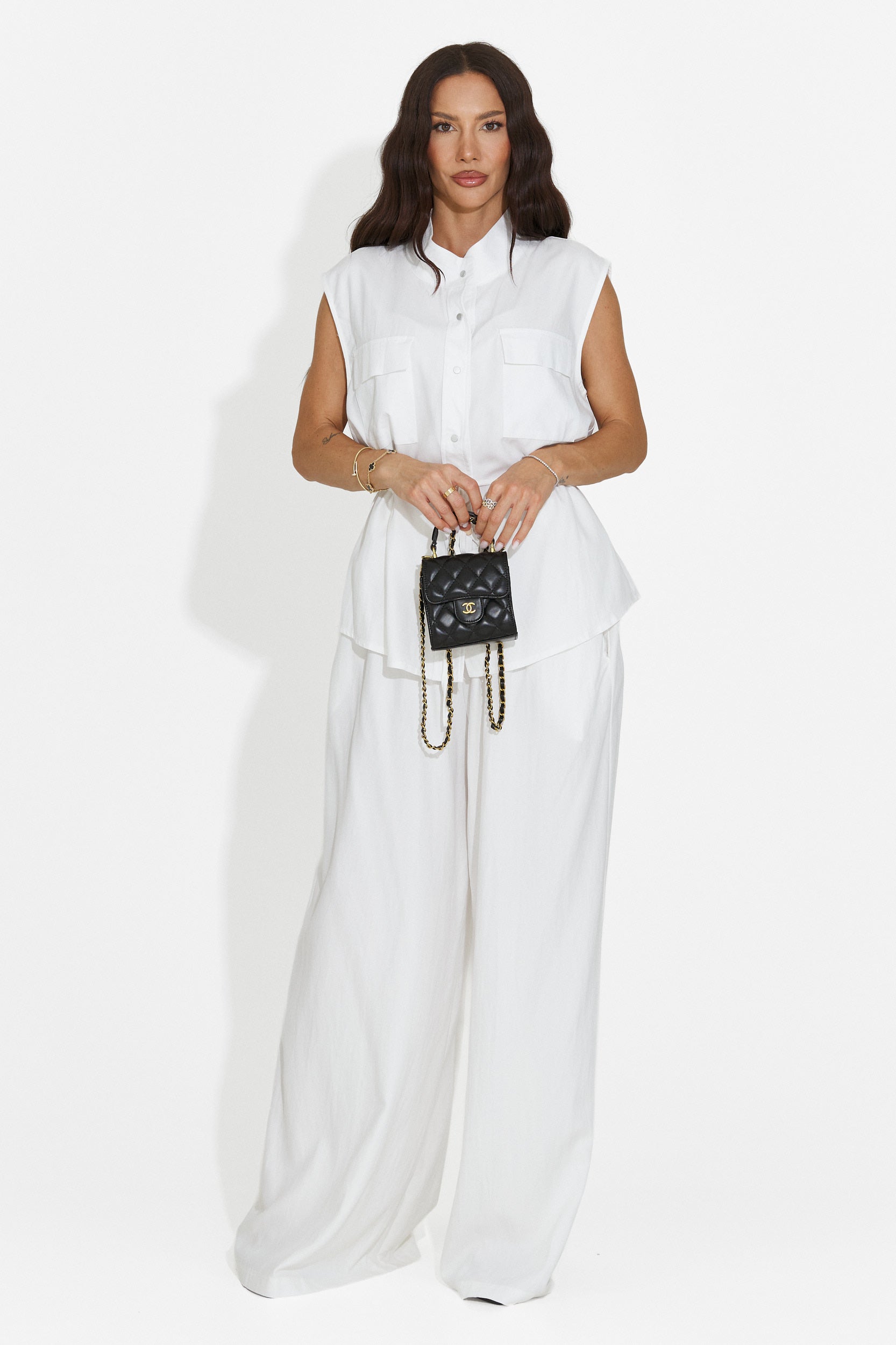 Completo donna con pantaloni bianco Yvaine Bogas