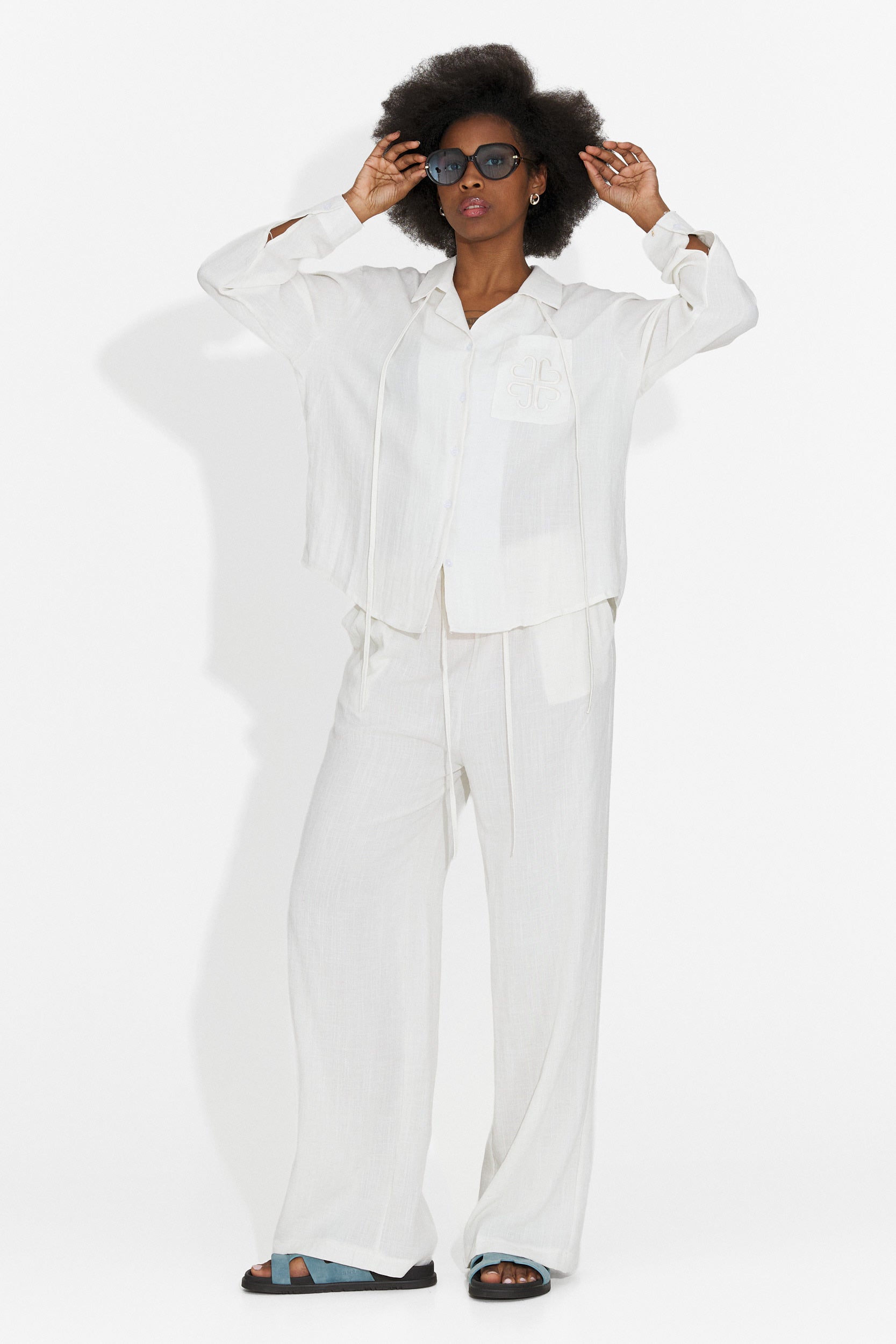 Tuta da Donna Aralia Bogas con Pantaloni Beige