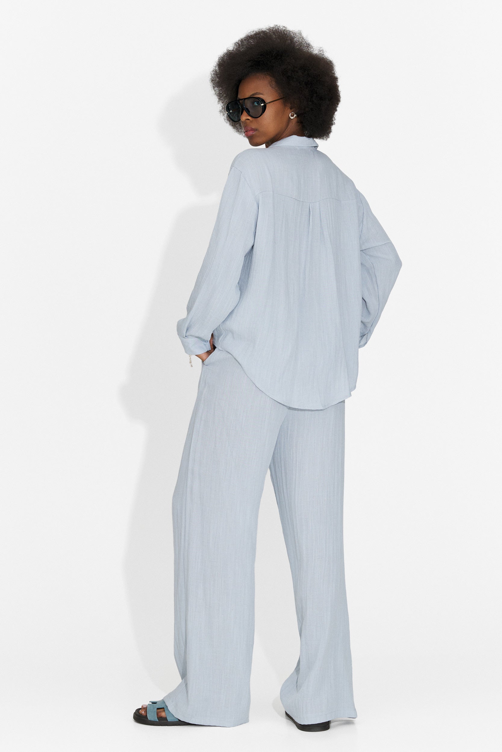 Aralia Bogas Tuta da Donna con Pantaloni Blu