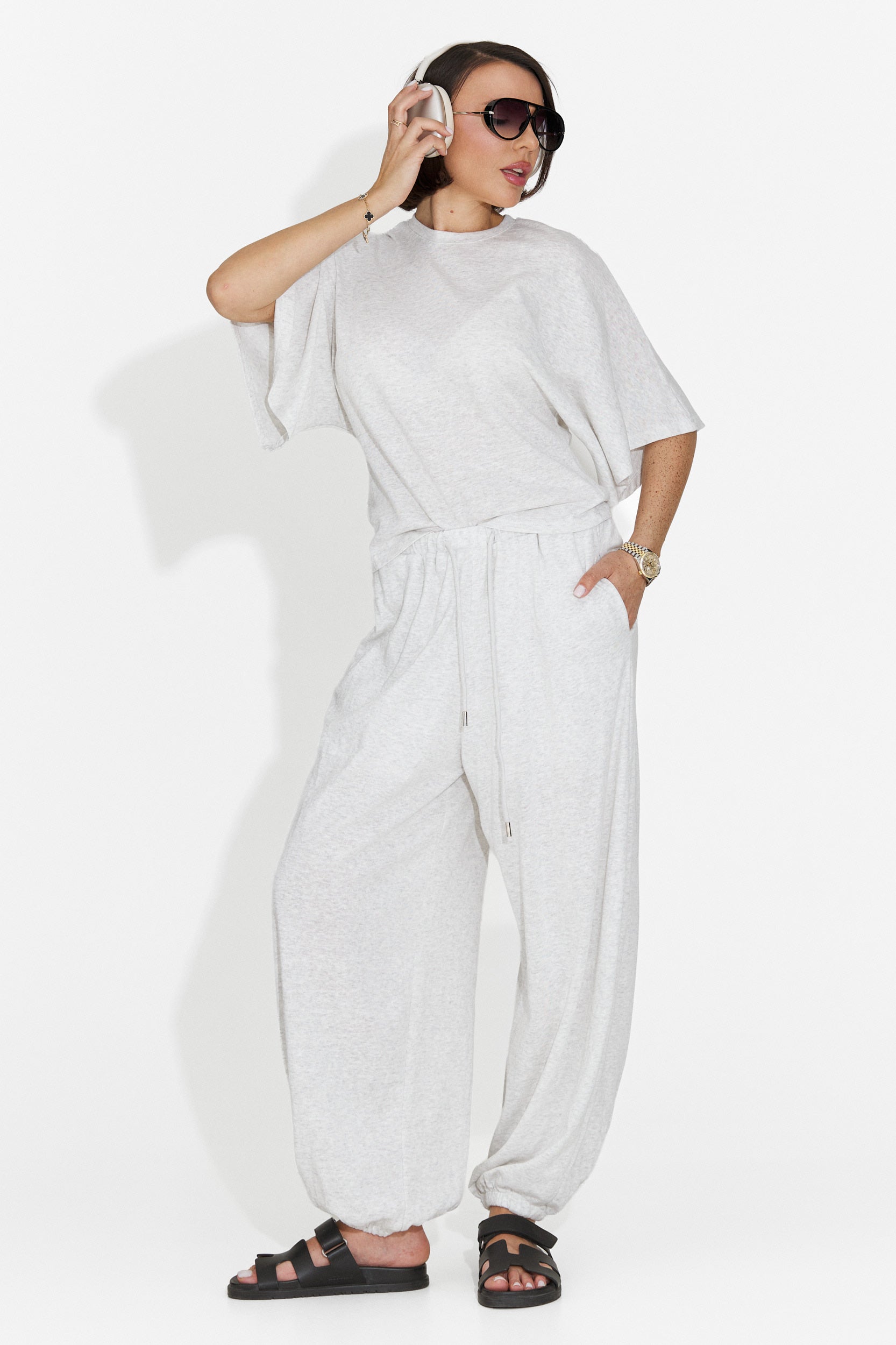 Tailleur da Donna Bedya Bogas con Pantaloni Grigi