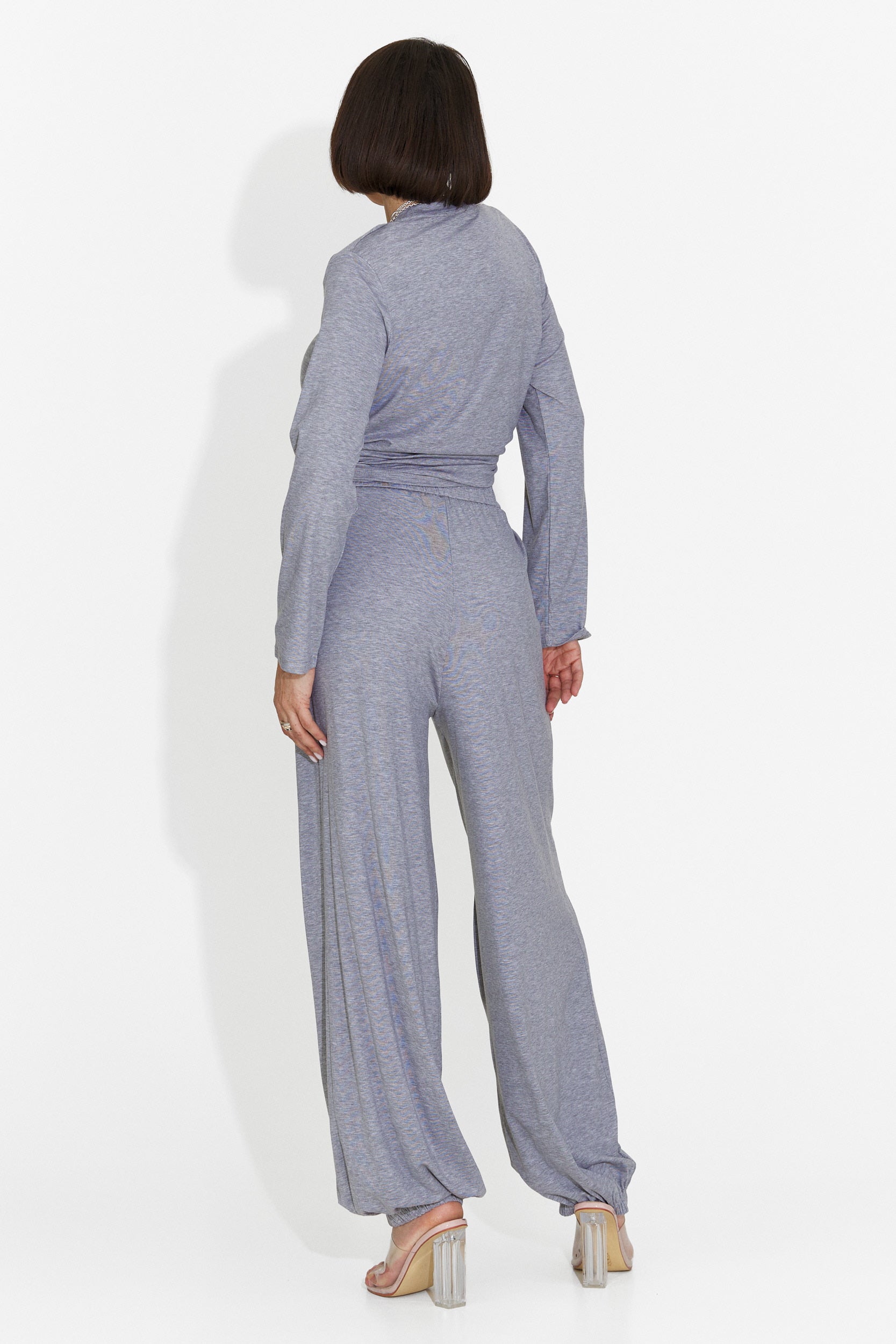 Tailleur da Donna Namay Bogas con Pantaloni Grigi