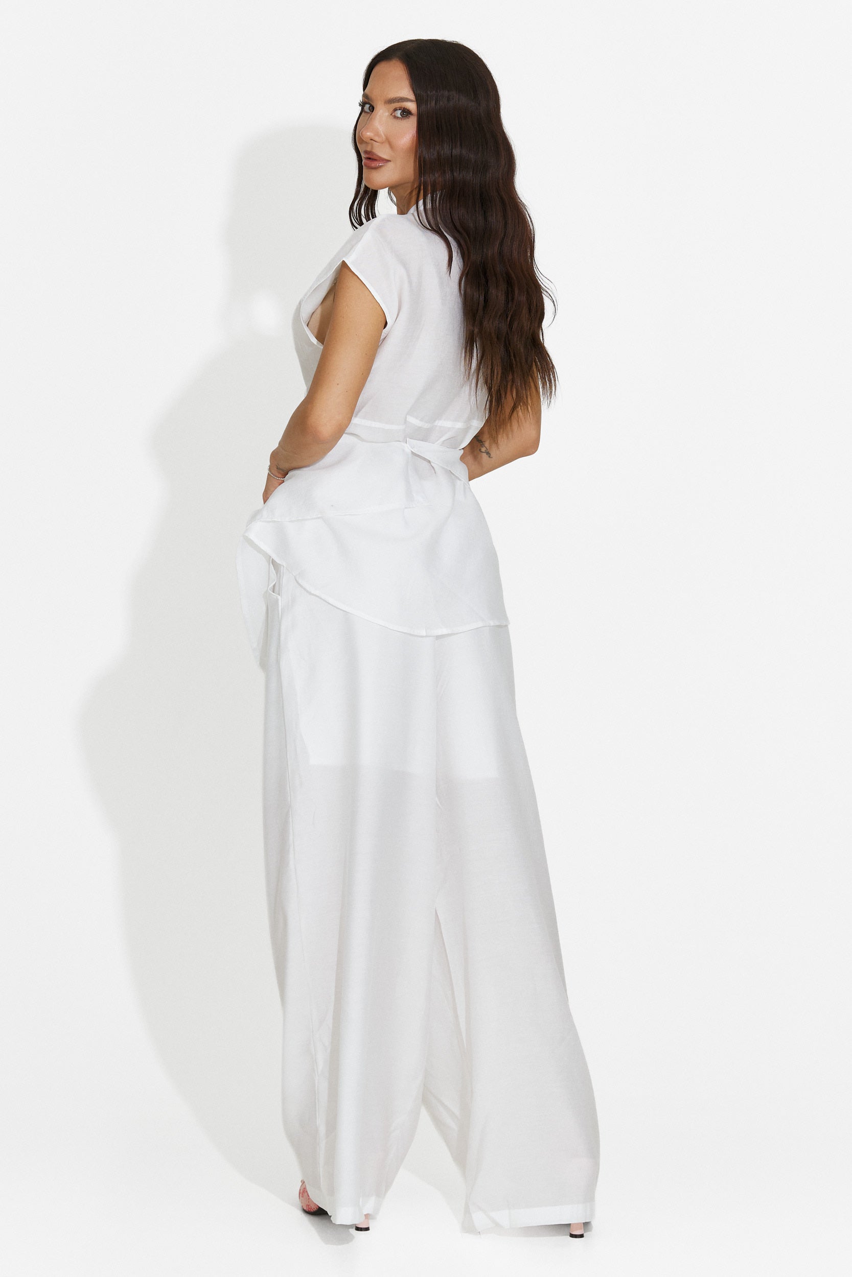 Completo donna con pantaloni lunghi bianco Searcing Bogas