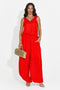 Completo donna con pantaloni lunghi rosso Anaelia Bogas