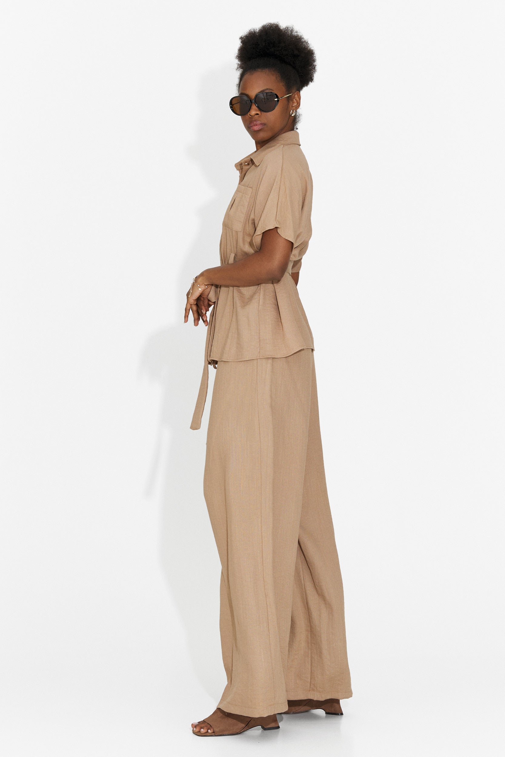 Tuta da Donna Sendy Bogas con Pantaloni Marroni