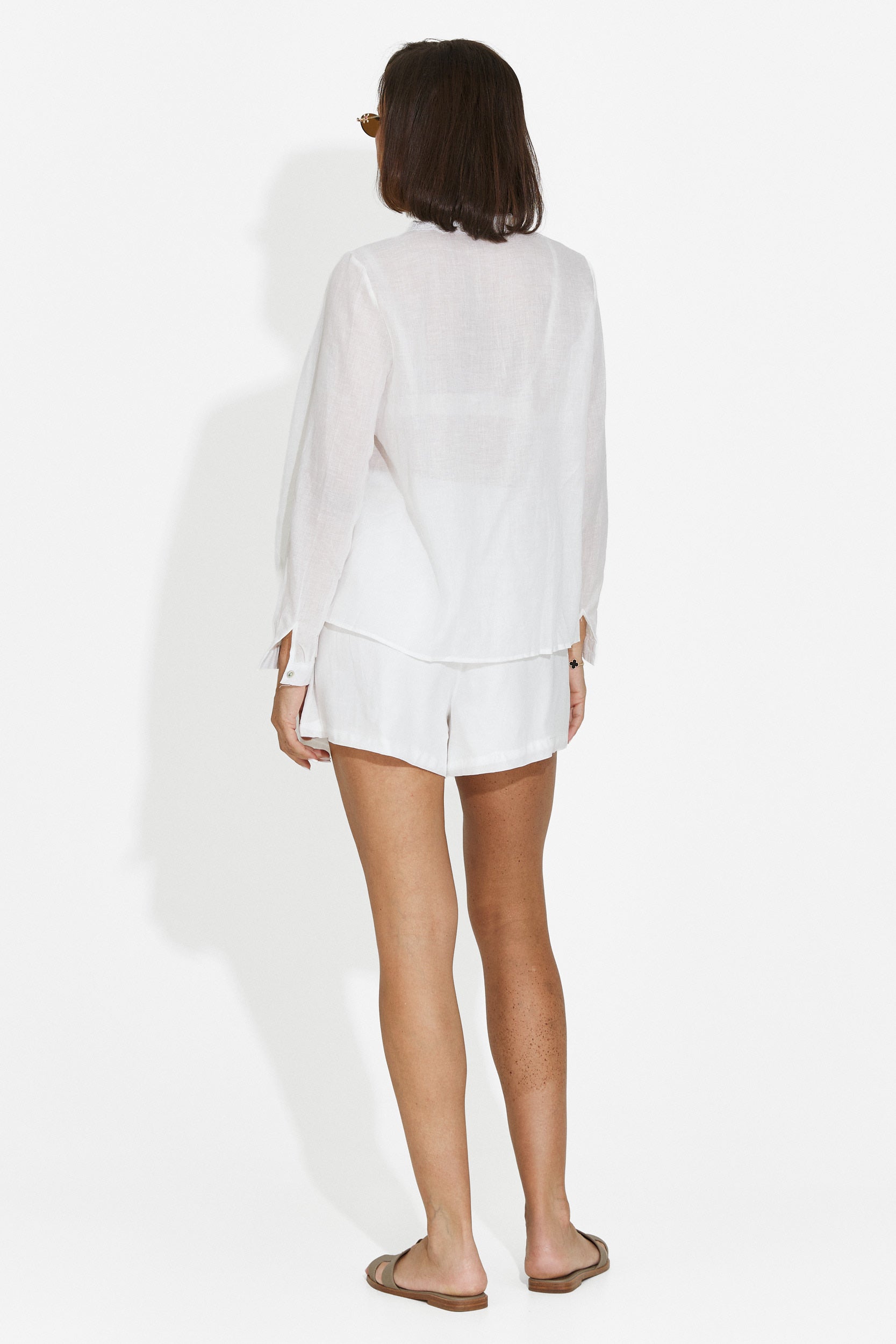 Completo donna con pantaloncini bianco Lekana Bogas