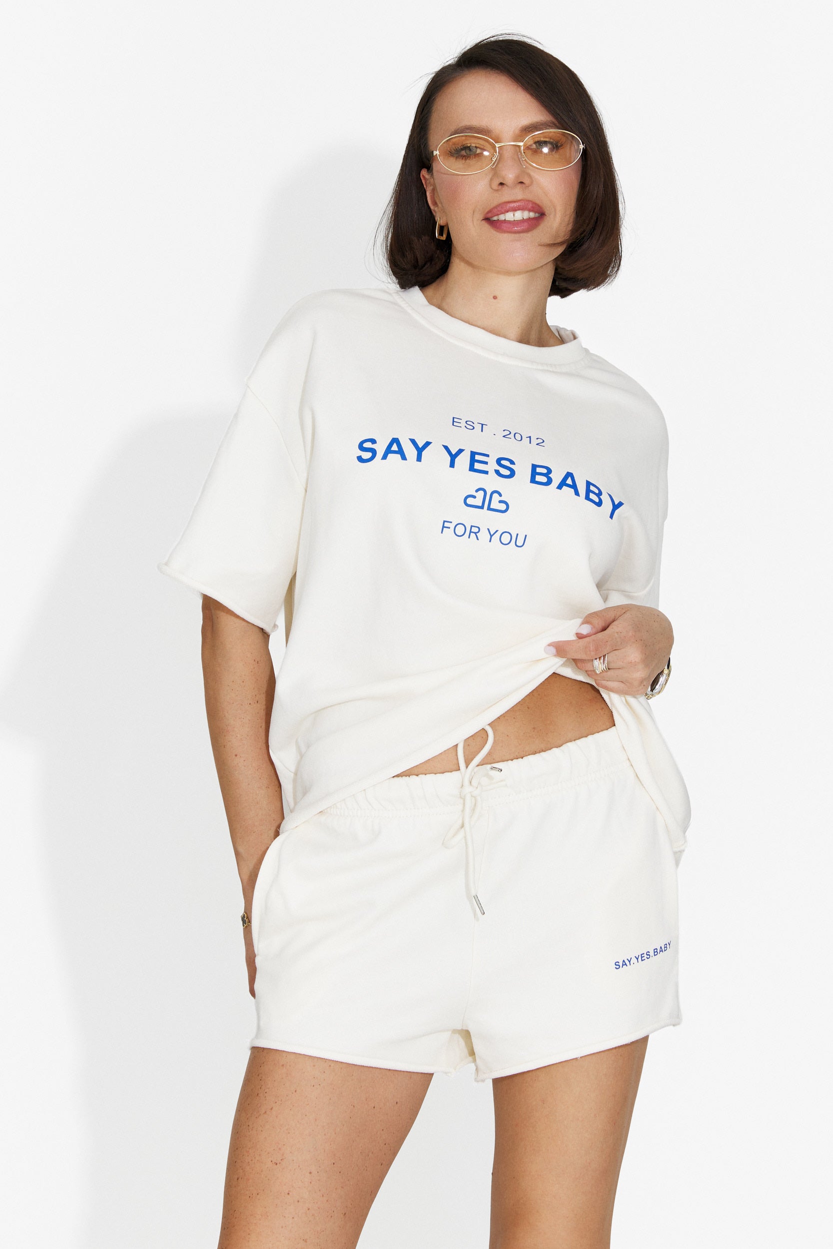 Set da Donna Casiana Bogas con Shorts Beige