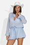 Completo donna con pantaloncini blu Presimna Bogas