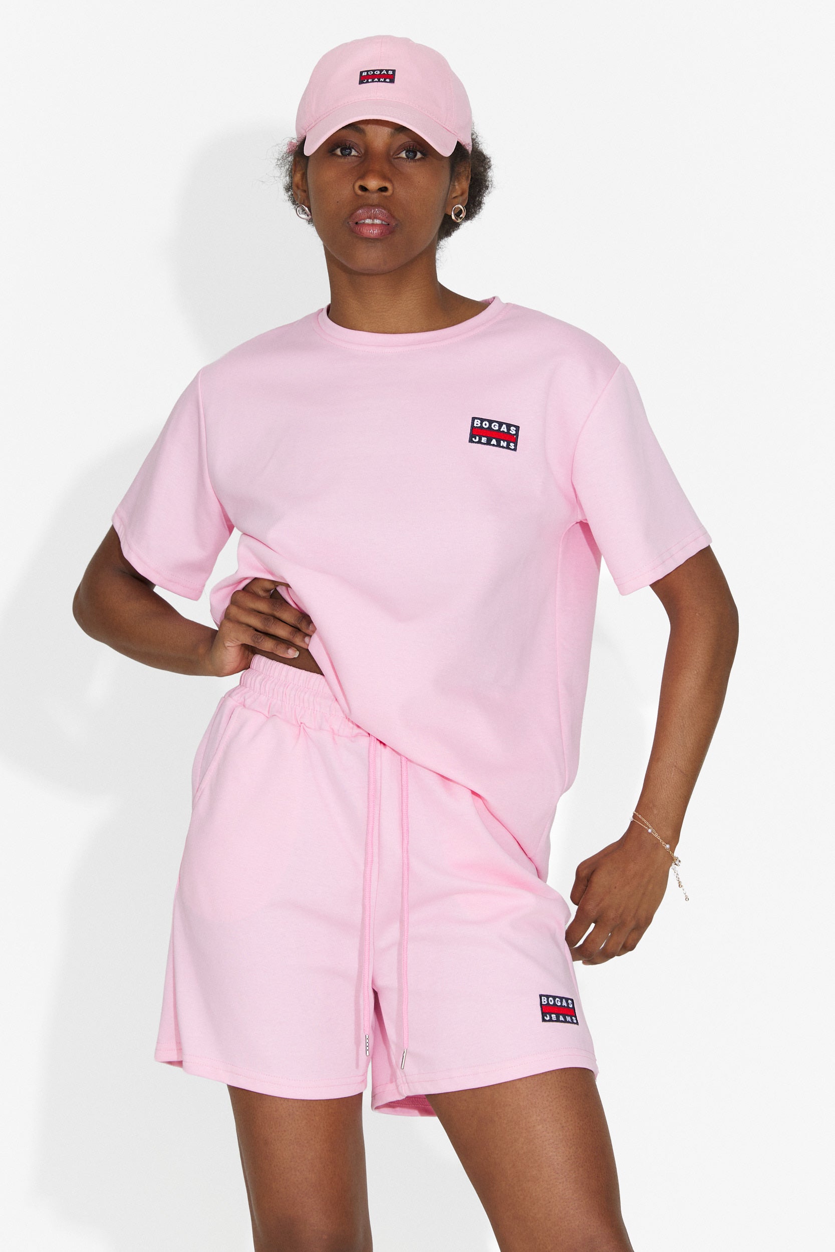 Set da Donna Marva Bogas con Pantaloncini Rosa