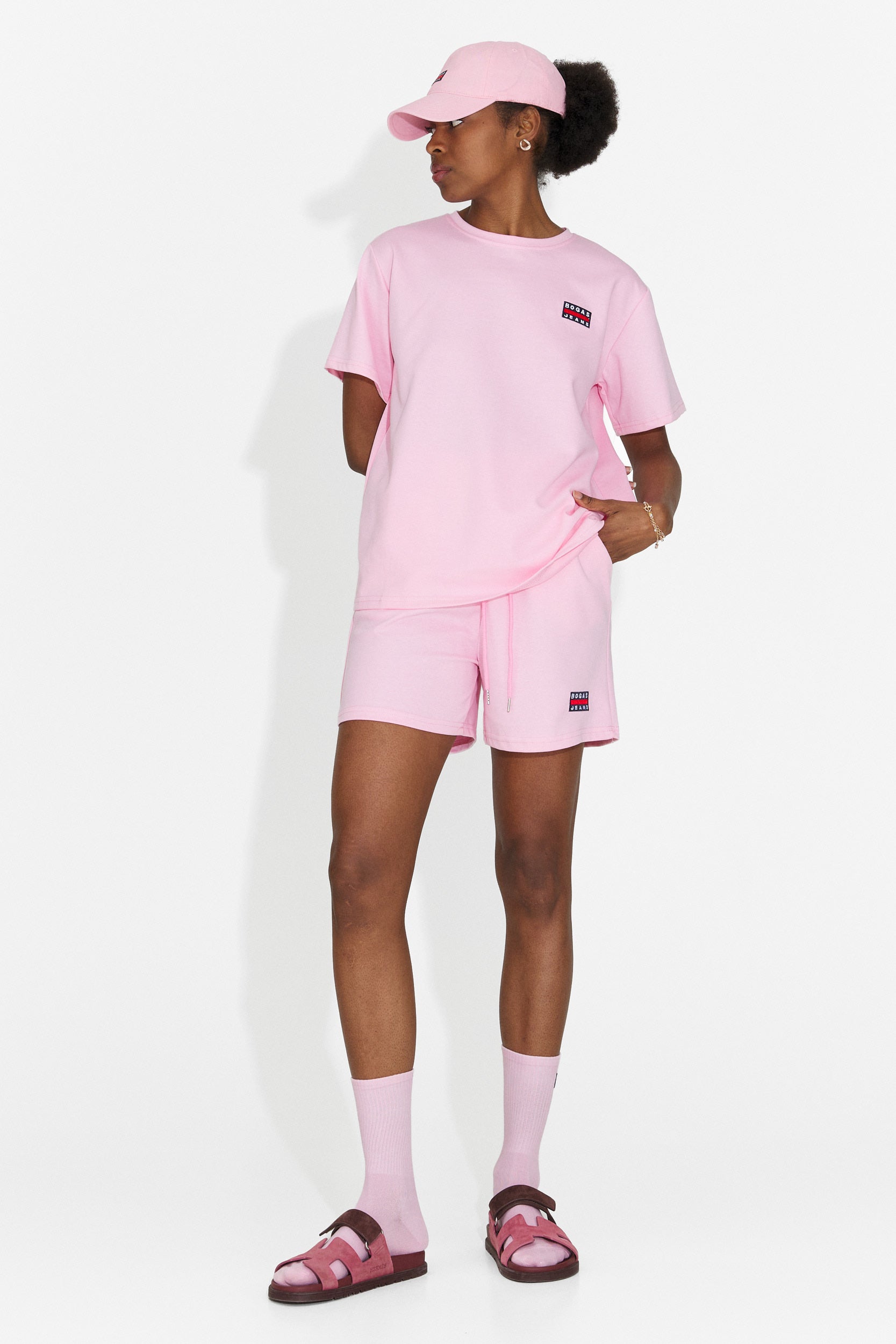 Set da Donna Marva Bogas con Pantaloncini Rosa