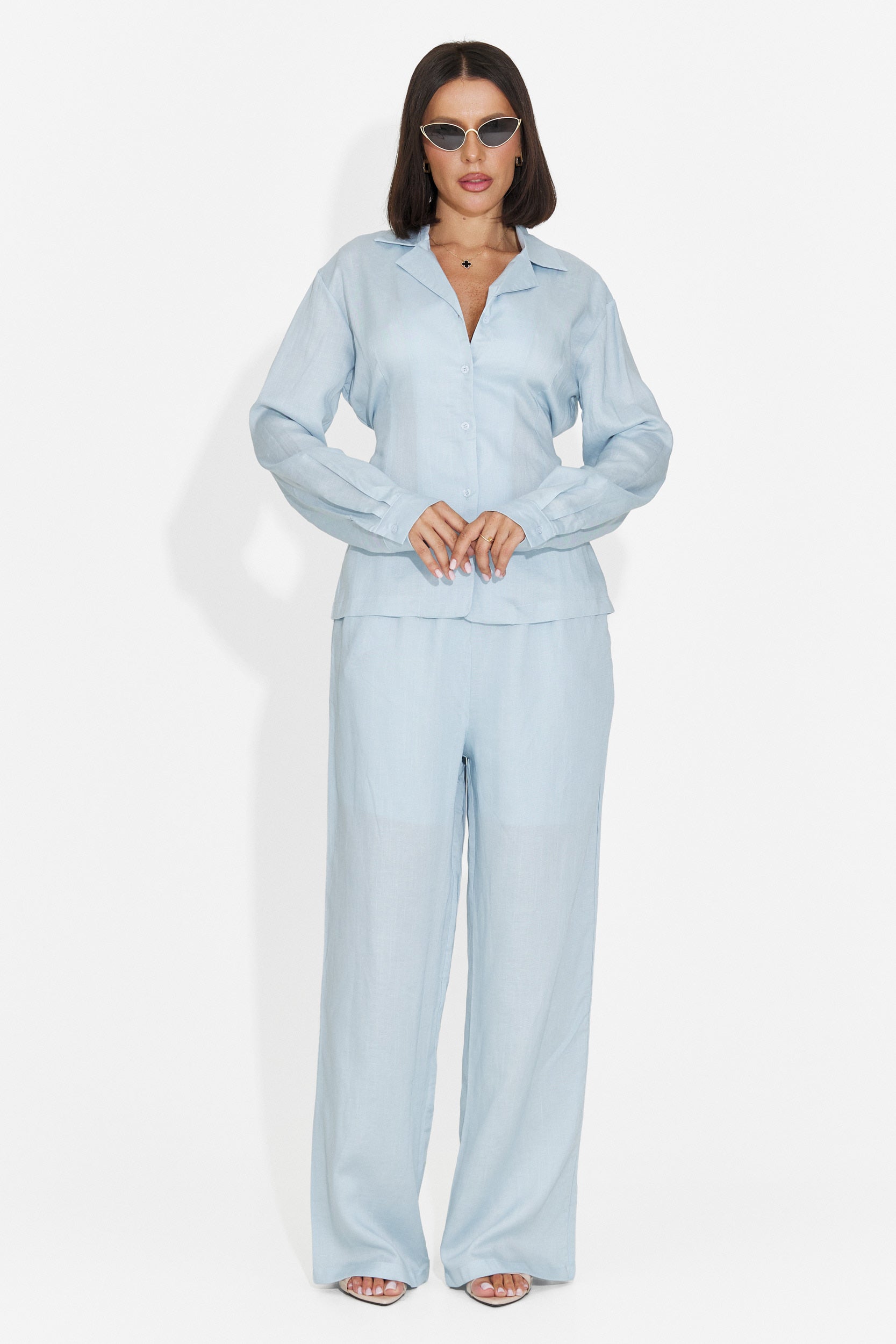 Compleu dama elegant bleu Amiest Bogas