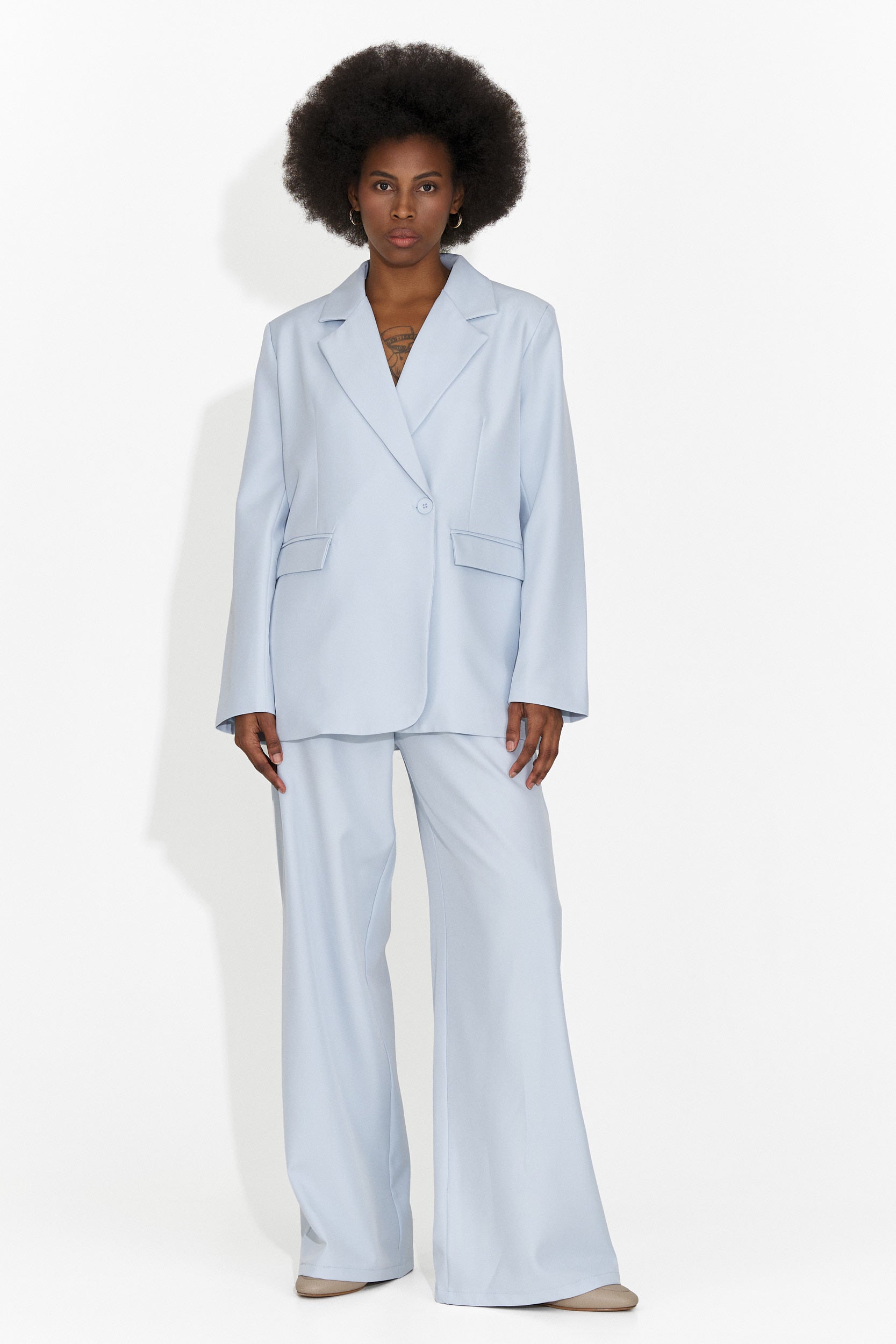 Elegante tailleur blu da donna Timelia Bogas