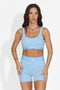 Completo donna fitness azzurro Zapos Bogas