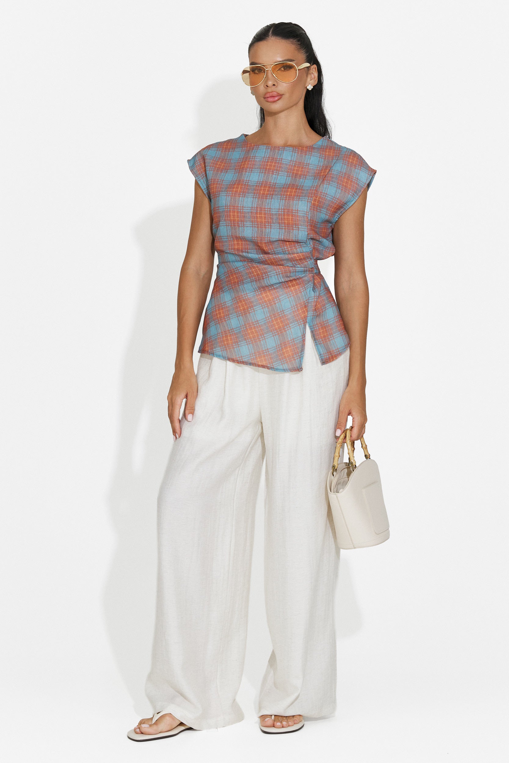 Completo donna canotta + pantaloni terracotta Hortisa Bogas