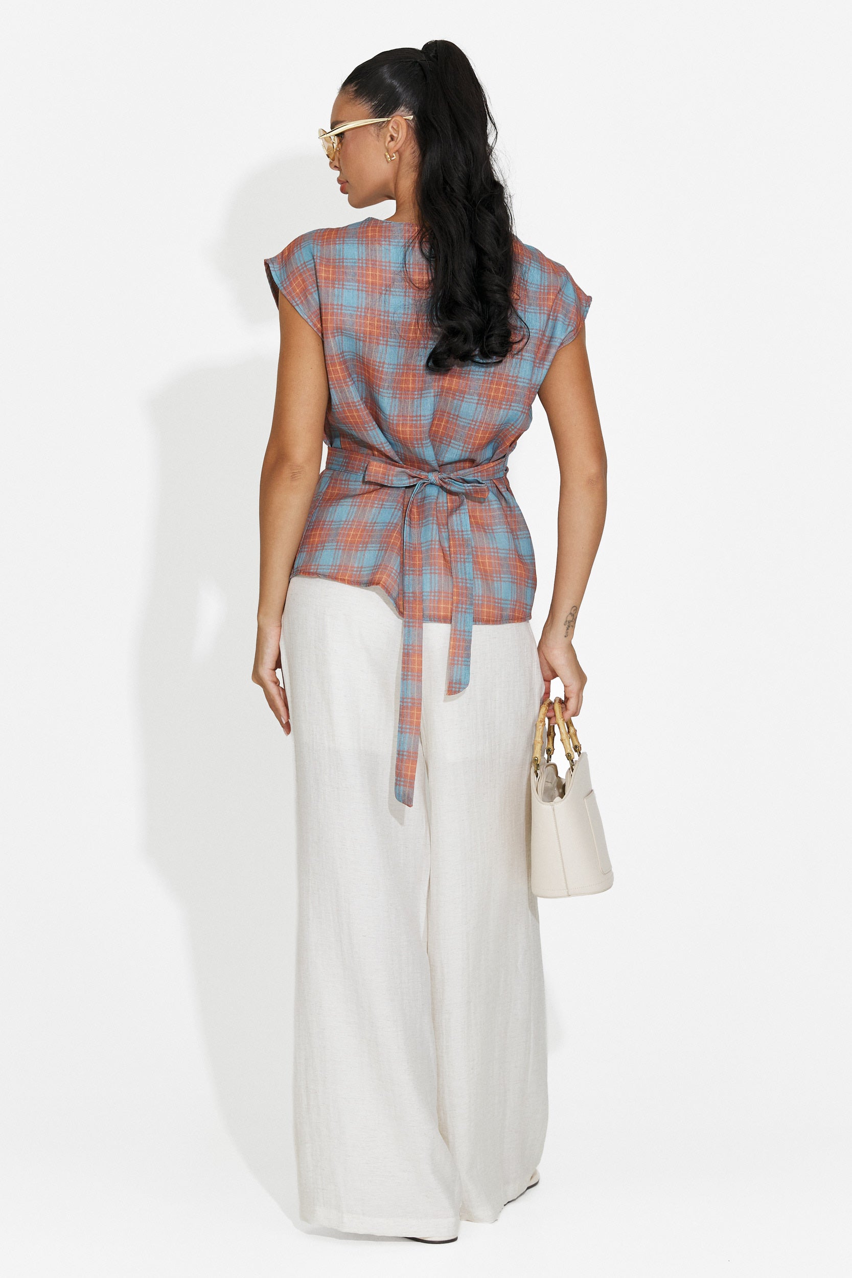 Completo donna canotta + pantaloni terracotta Hortisa Bogas