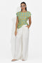 Completo donna canotta + pantaloni verde Hortisa Bogas