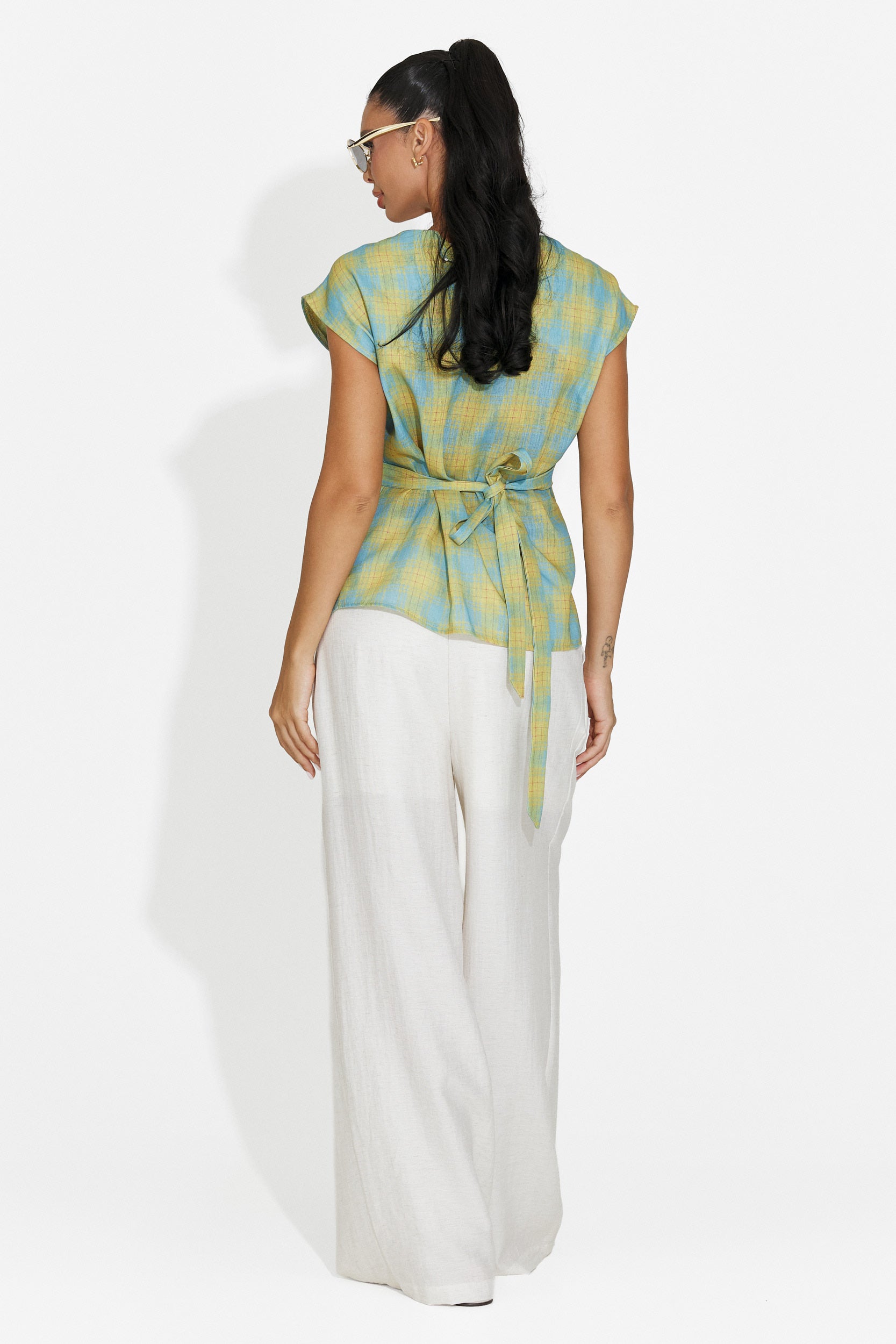 Completo donna canotta + pantaloni verde Hortisa Bogas