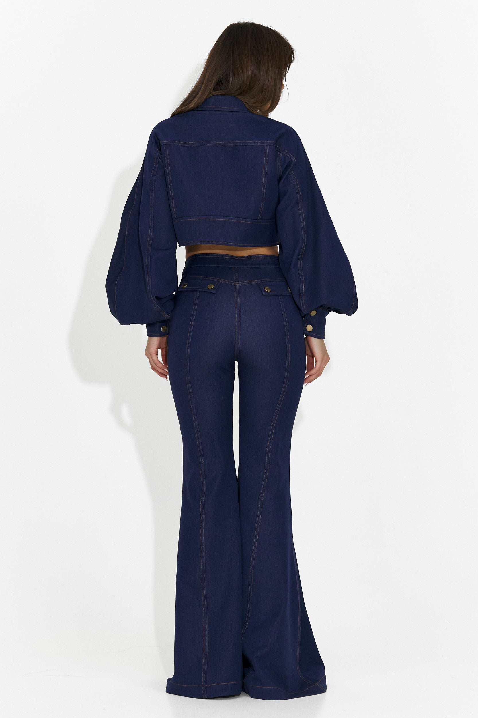 Pantaloni da Tailleur da Donna Kimala Bogas + Giacca Blu