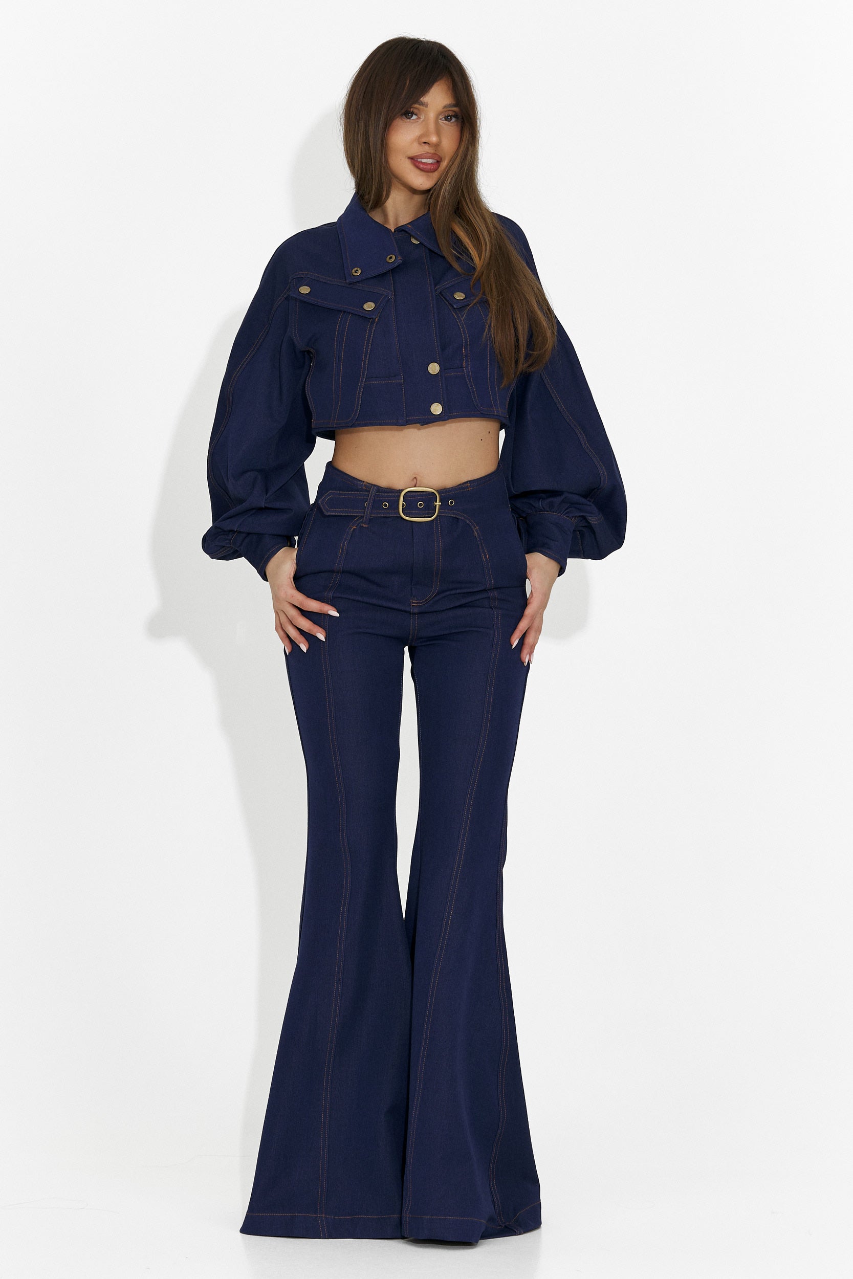 Pantaloni da Tailleur da Donna Kimala Bogas + Giacca Blu