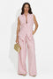 Completo donna gilet + pantaloni rosa Chelora Bogas