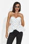 Corsetto donna casual bianco Silviona Bogas