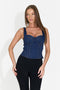 Corsetto blu casual da donna Agirve Bogas