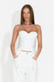 Corsetto da donna elegante bianco Storas Bogas