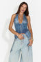 Corsetto da donna elegante blu Market Bogas