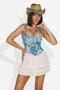 Corsetto donna elegante blu Brekla Bogas