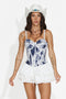 Corsetto donna elegante blu Leonda Bogas