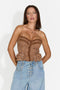Corsetto da donna elegante marrone Regiona Bogas
