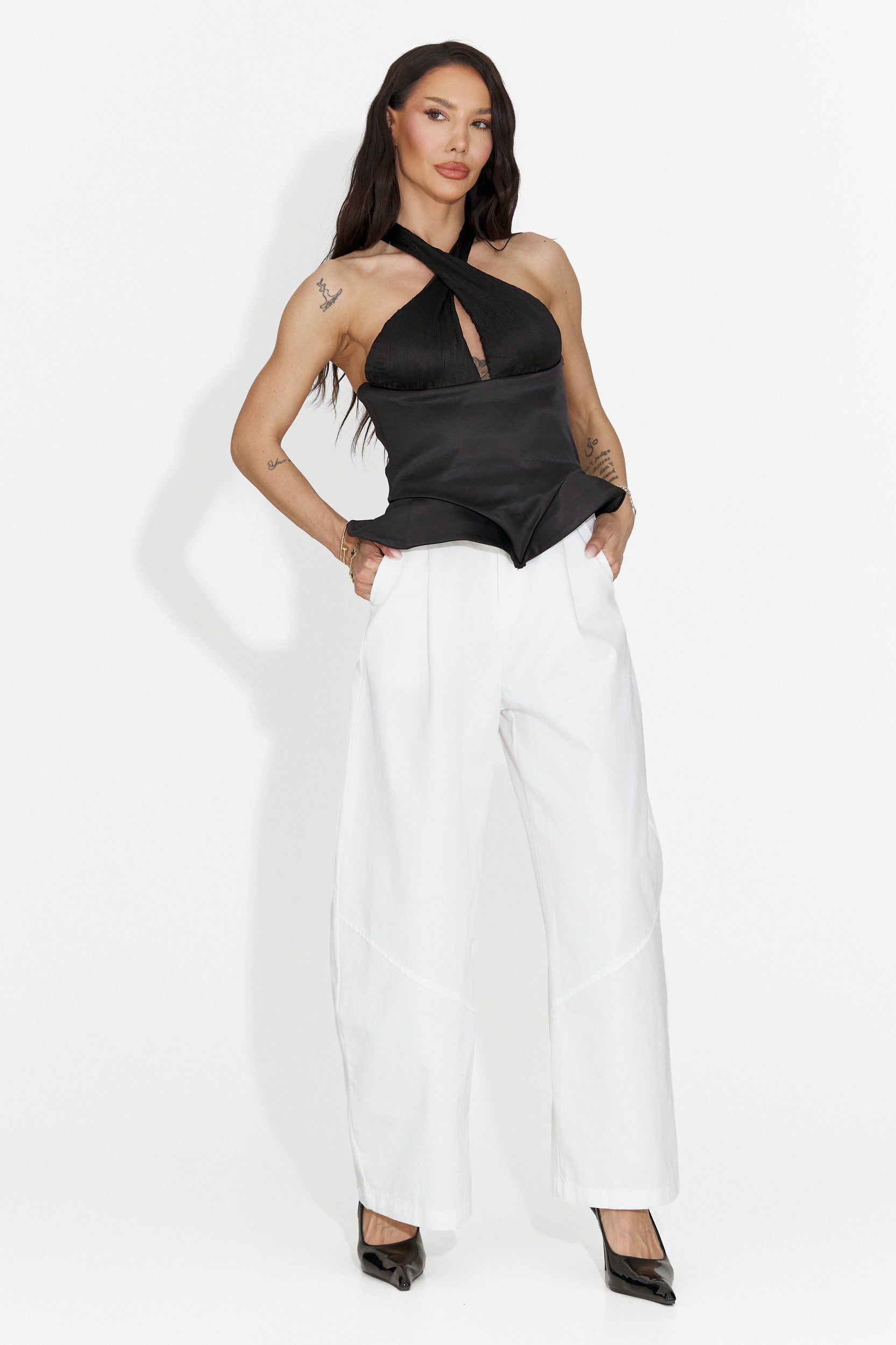 Elegante Corsetto Nero Gentalia Bogas da Donna