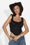 Corsetto donna elegante nero Jerinas Bogas