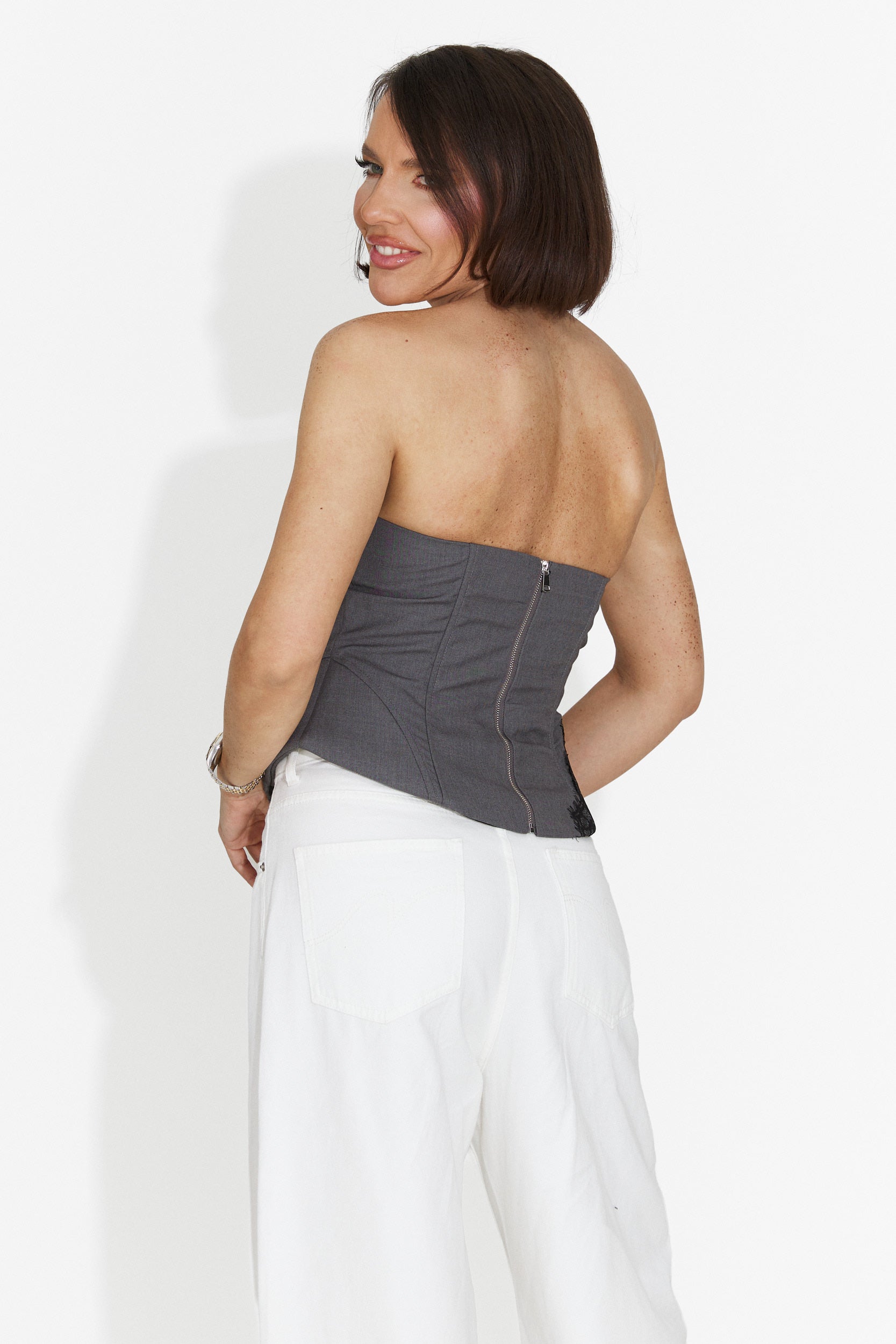 Corset dama elegant negru Qatar Bogas