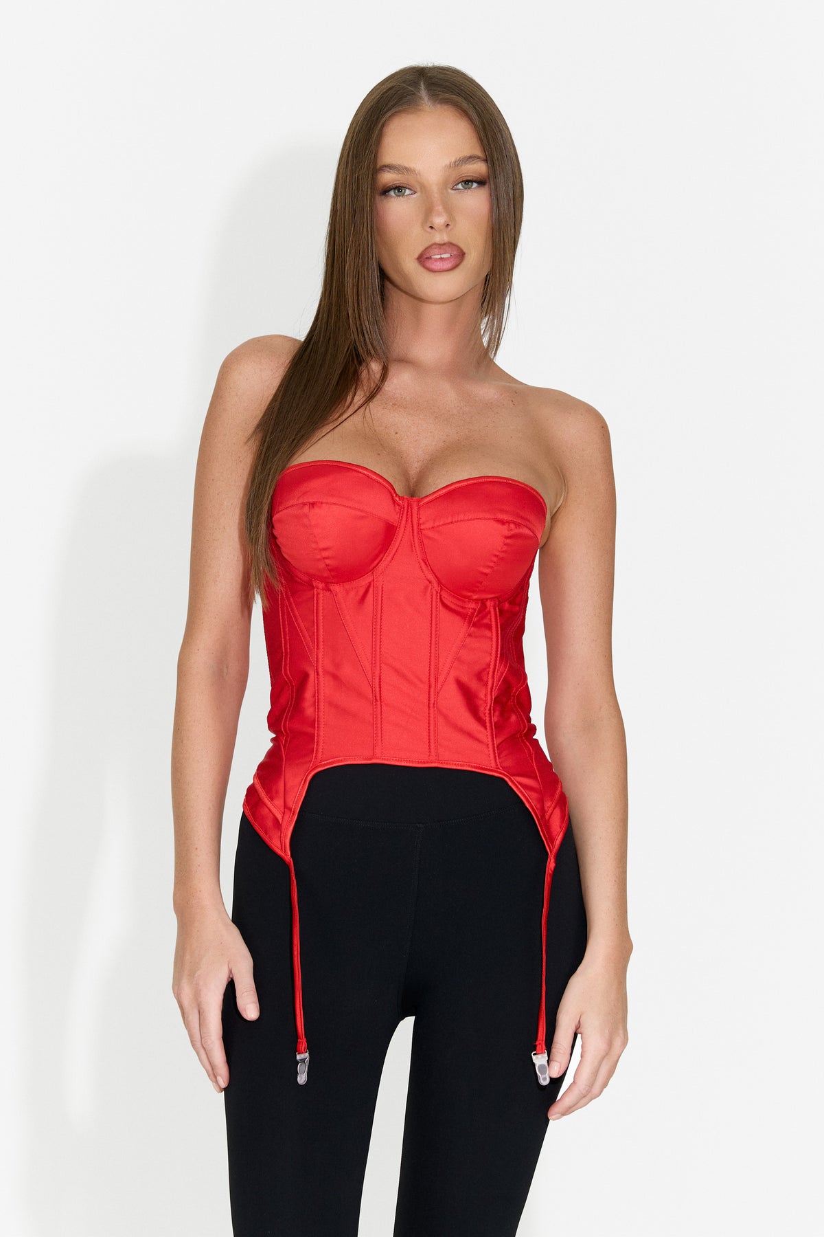 Corsetto da donna elegante rosso Storas Bogas