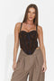 Corset elegant maro Mymiesia Bogas
