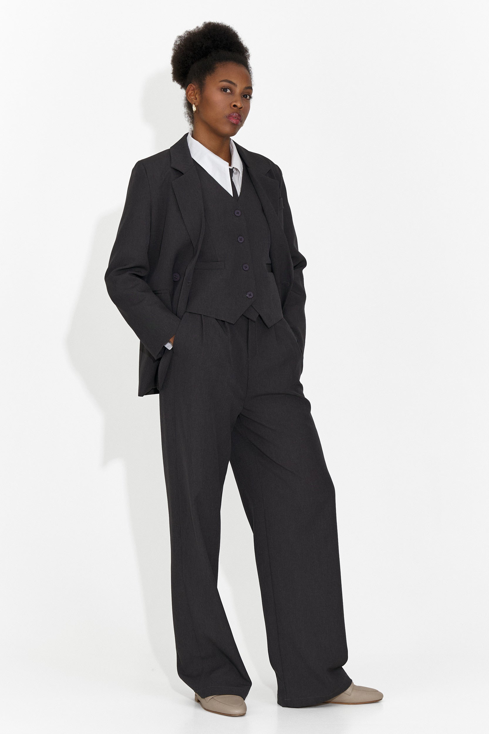 Completo Meldora 4 pezzi: pantaloni + gilet + giacca + cravatta