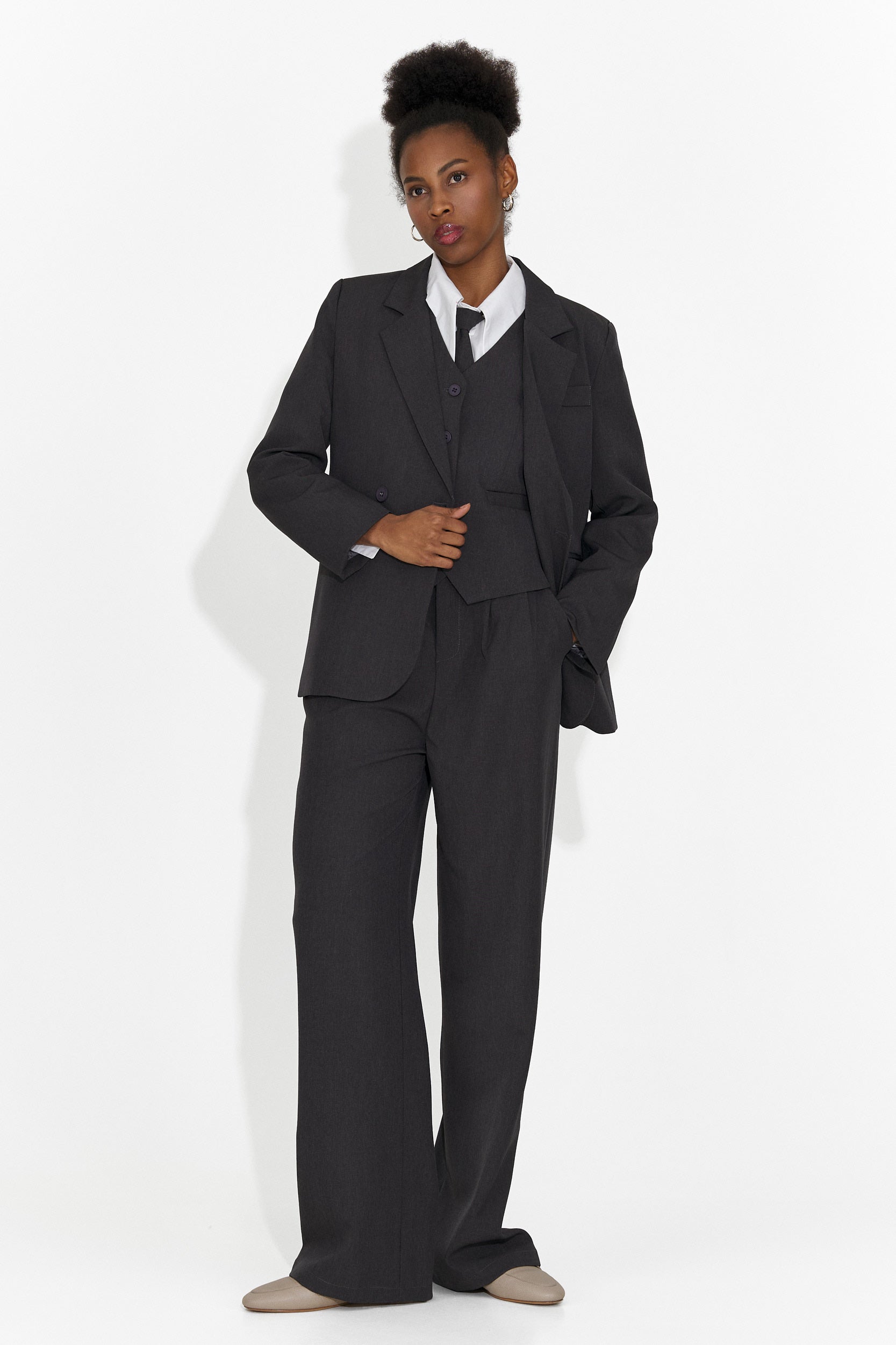 Completo Meldora 4 pezzi: pantaloni + gilet + giacca + cravatta