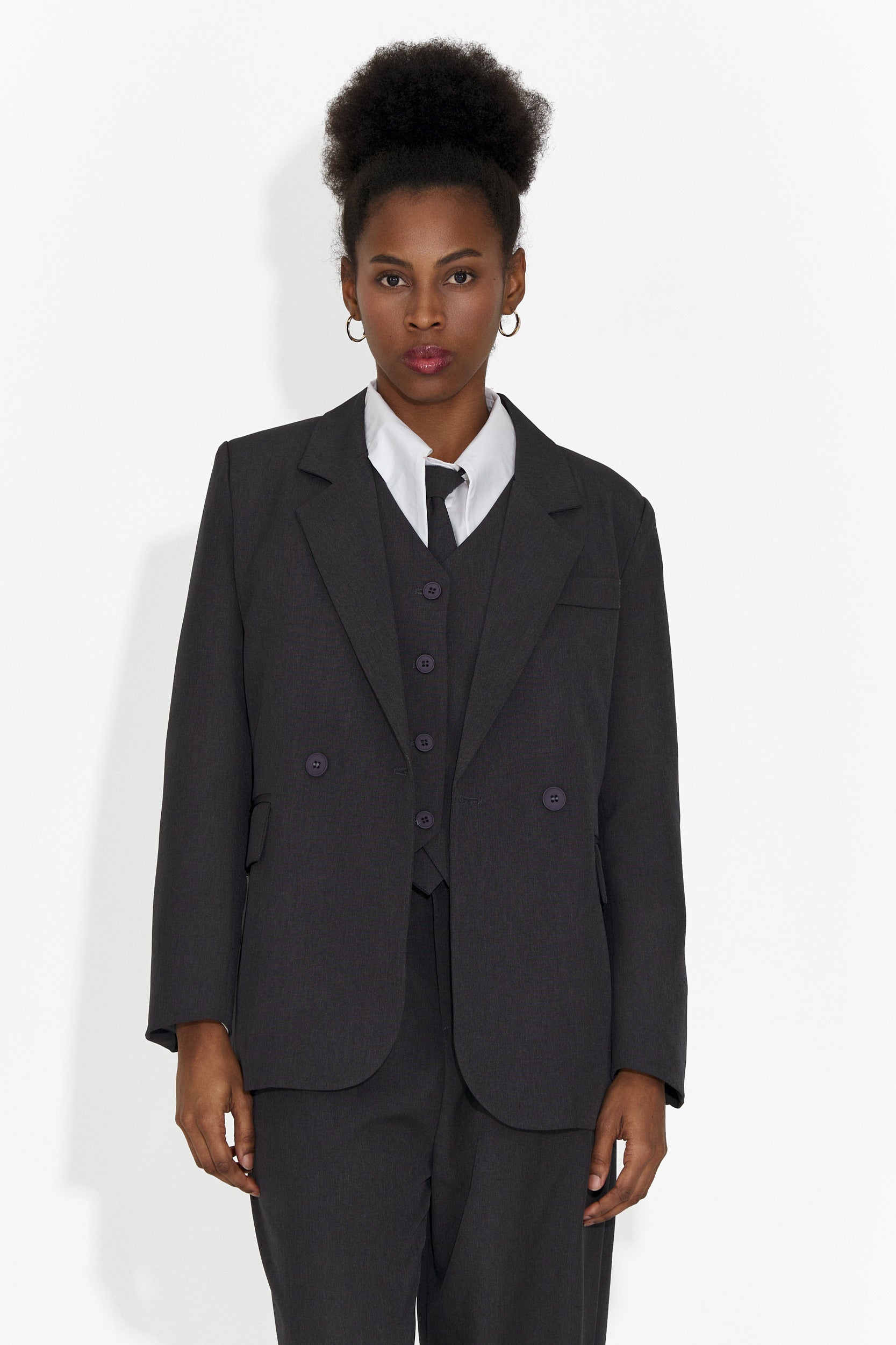 Completo Meldora 4 pezzi: pantaloni + gilet + giacca + cravatta
