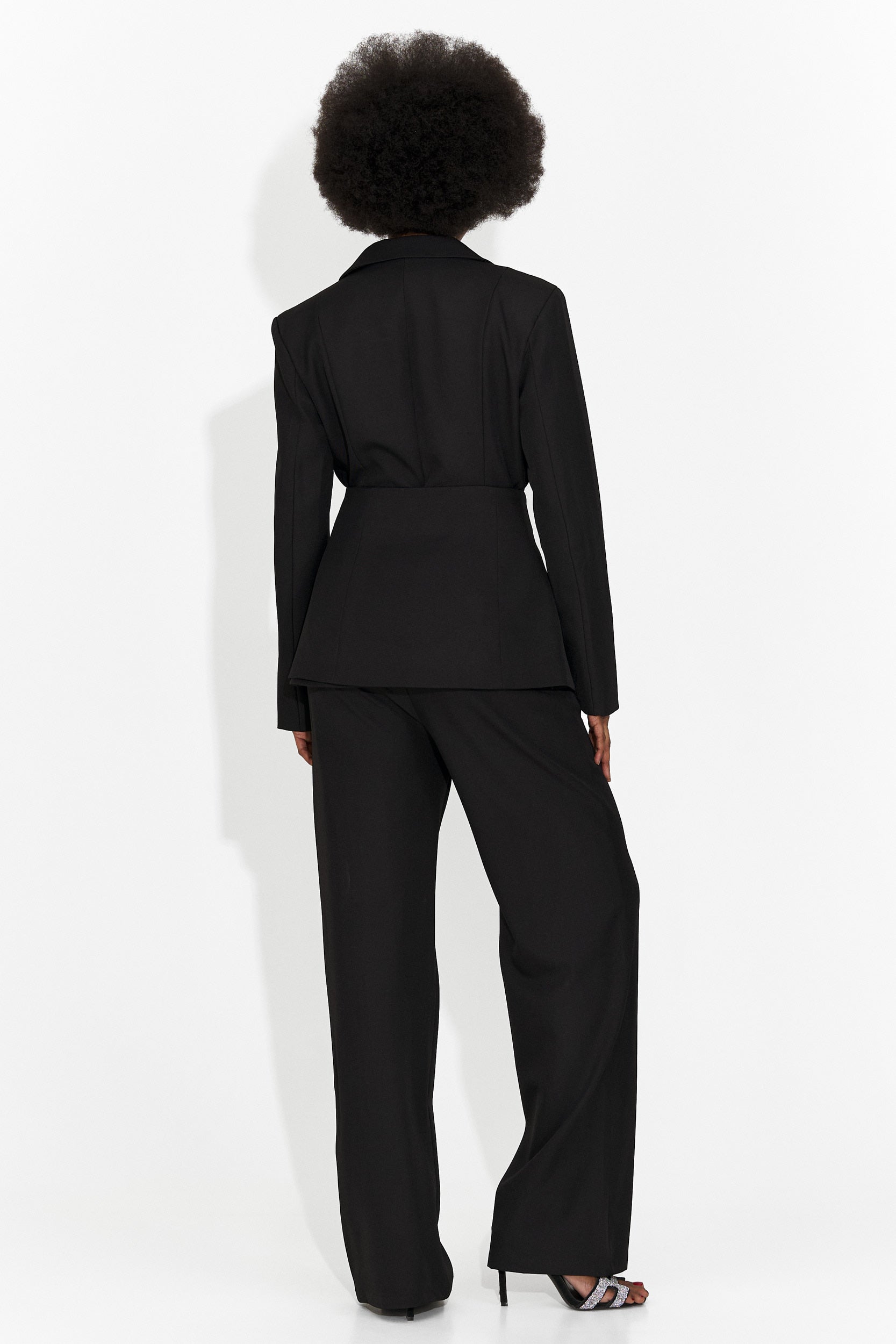 Giacca da tailleur a 3 pezzi da donna + corsetto + pantaloni ne