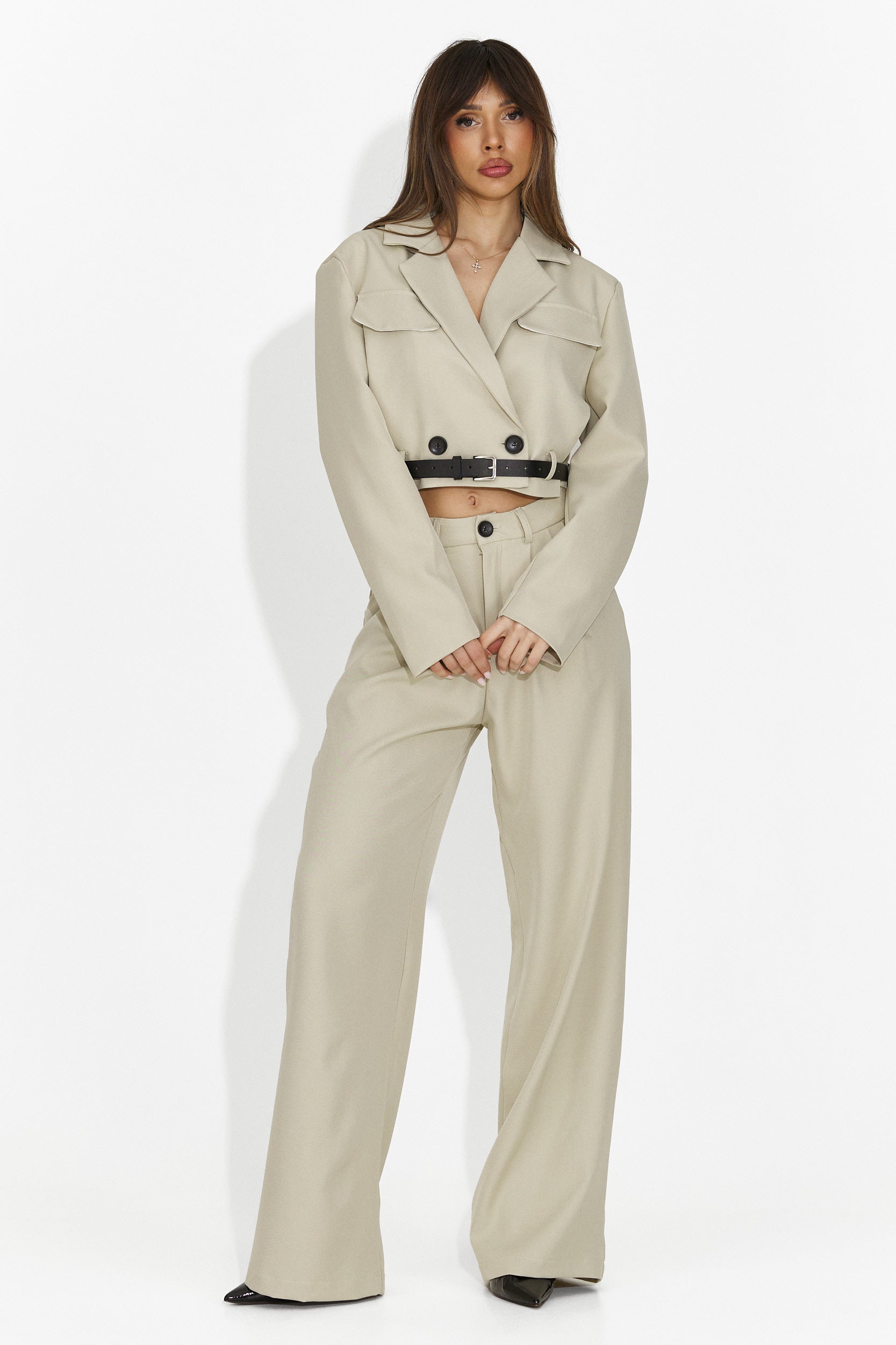 Elegante tailleur beige Esmara Bogas per signore