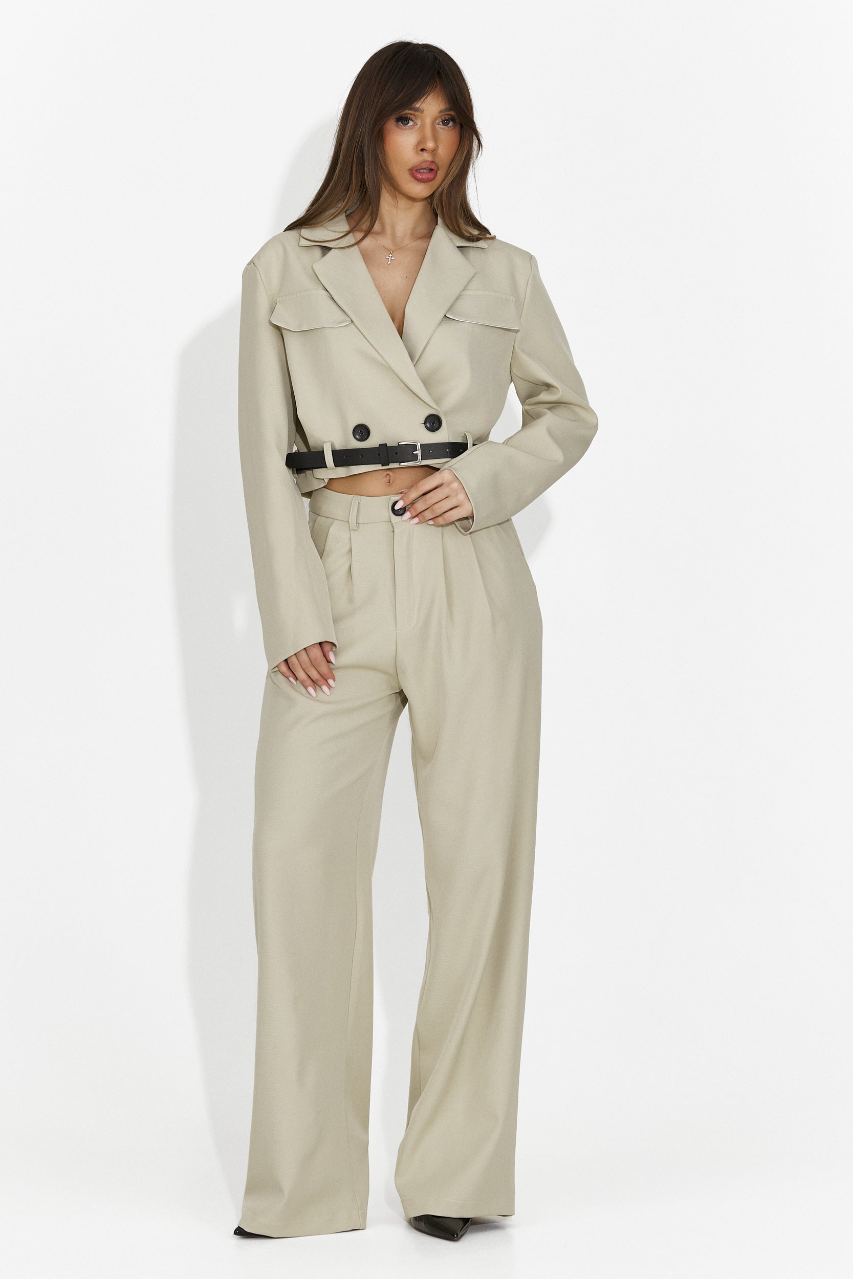 Elegante tailleur beige Esmara Bogas per signore