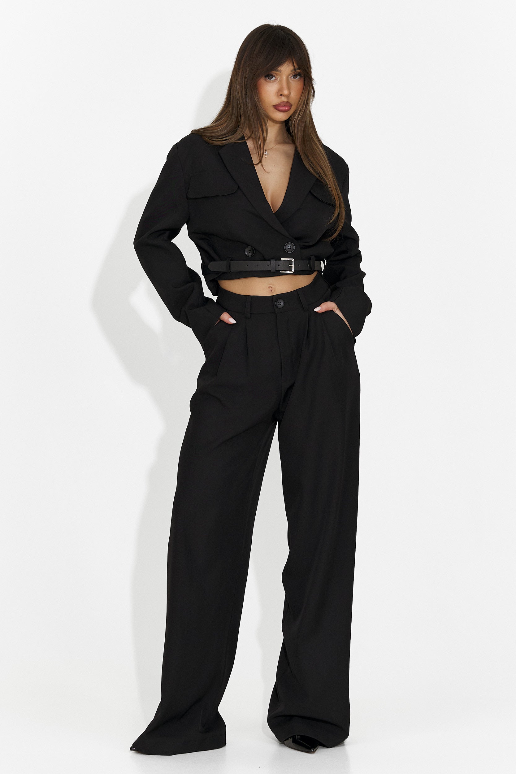 Elegante tailleur nero da donna Esmara Bogas