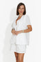 Completo da donna blazer + pantaloni bianco Liriena Bogas