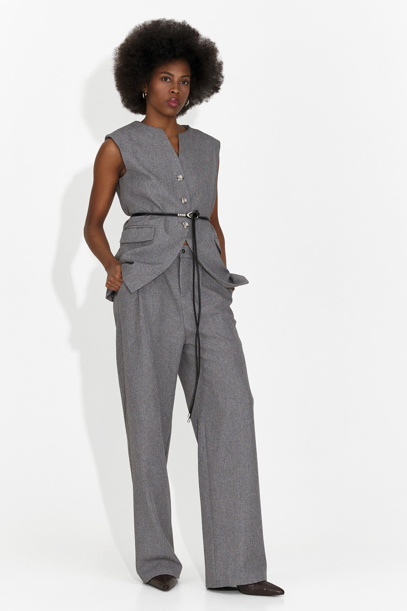 Gilet da Donna Avilma Bogas + Pantaloni Grigi