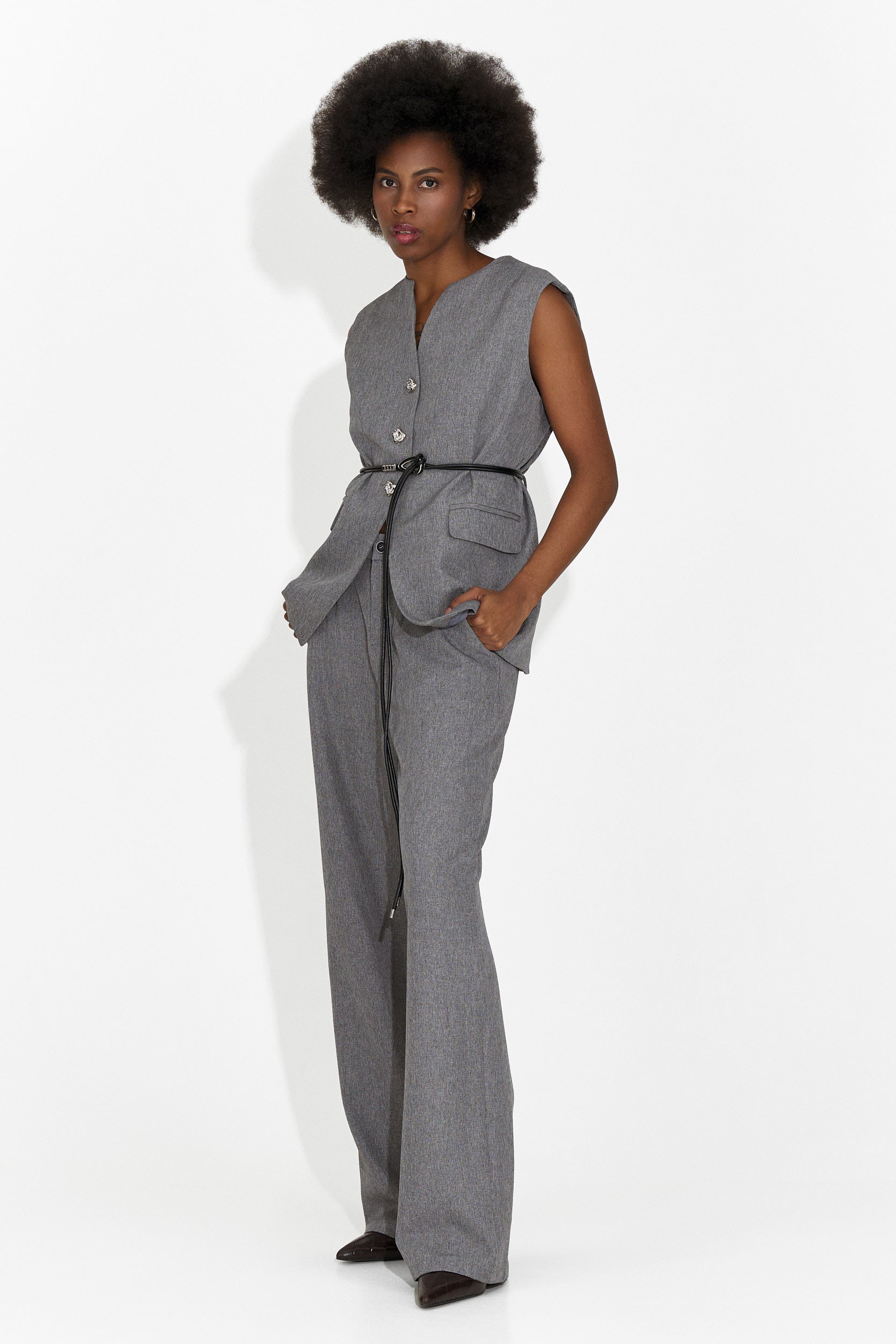 Gilet da Donna Avilma Bogas + Pantaloni Grigi